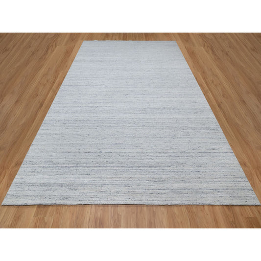Modern and Contemporary Wool Hand Loomed Rug Grey No Border 9.1X11.10 -O090709