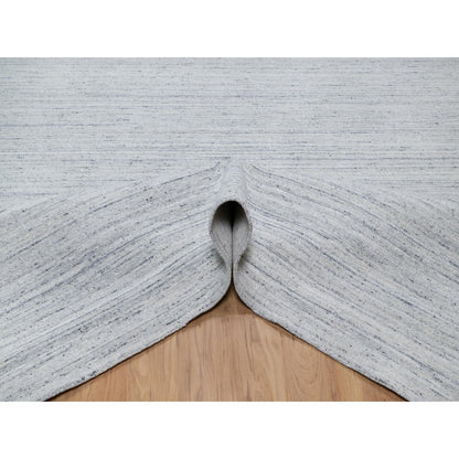 Modern and Contemporary Wool Hand Loomed Rug Grey No Border 9.1X11.10 -O090709
