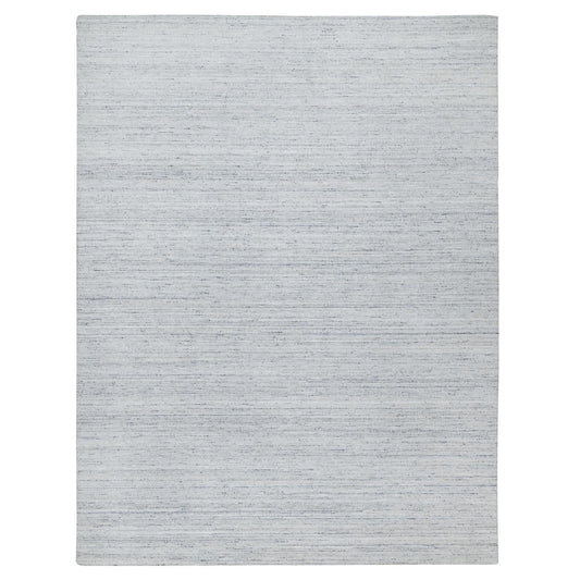 Modern and Contemporary Wool Hand Loomed Rug Grey No Border 9.0X12.0 -O090712