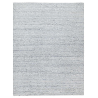 Modern and Contemporary Wool Hand Loomed Rug Grey No Border 9.0X12.0 -O090712