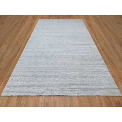Modern and Contemporary Wool Hand Loomed Rug Grey No Border 9.0X12.0 -O090712