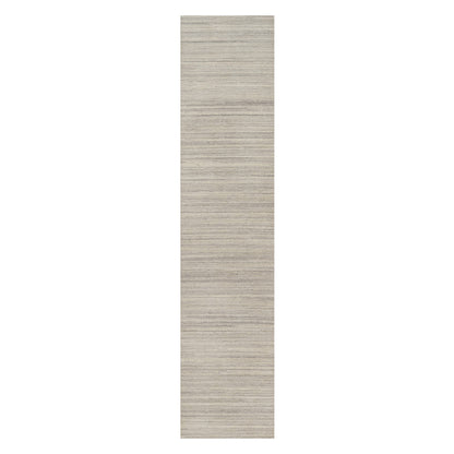 Modern and Contemporary Wool Hand Loomed Rug Beige No Border 2.7X11.9 -O090718