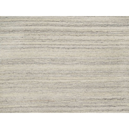 Modern and Contemporary Wool Hand Loomed Rug Beige No Border 2.7X11.9 -O090718