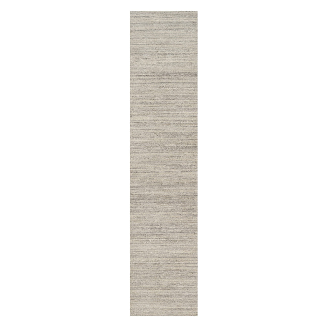 Beige 2'7" x 11'10" Modern and Contemporary Handloom Wool Rug - Sku: O090719