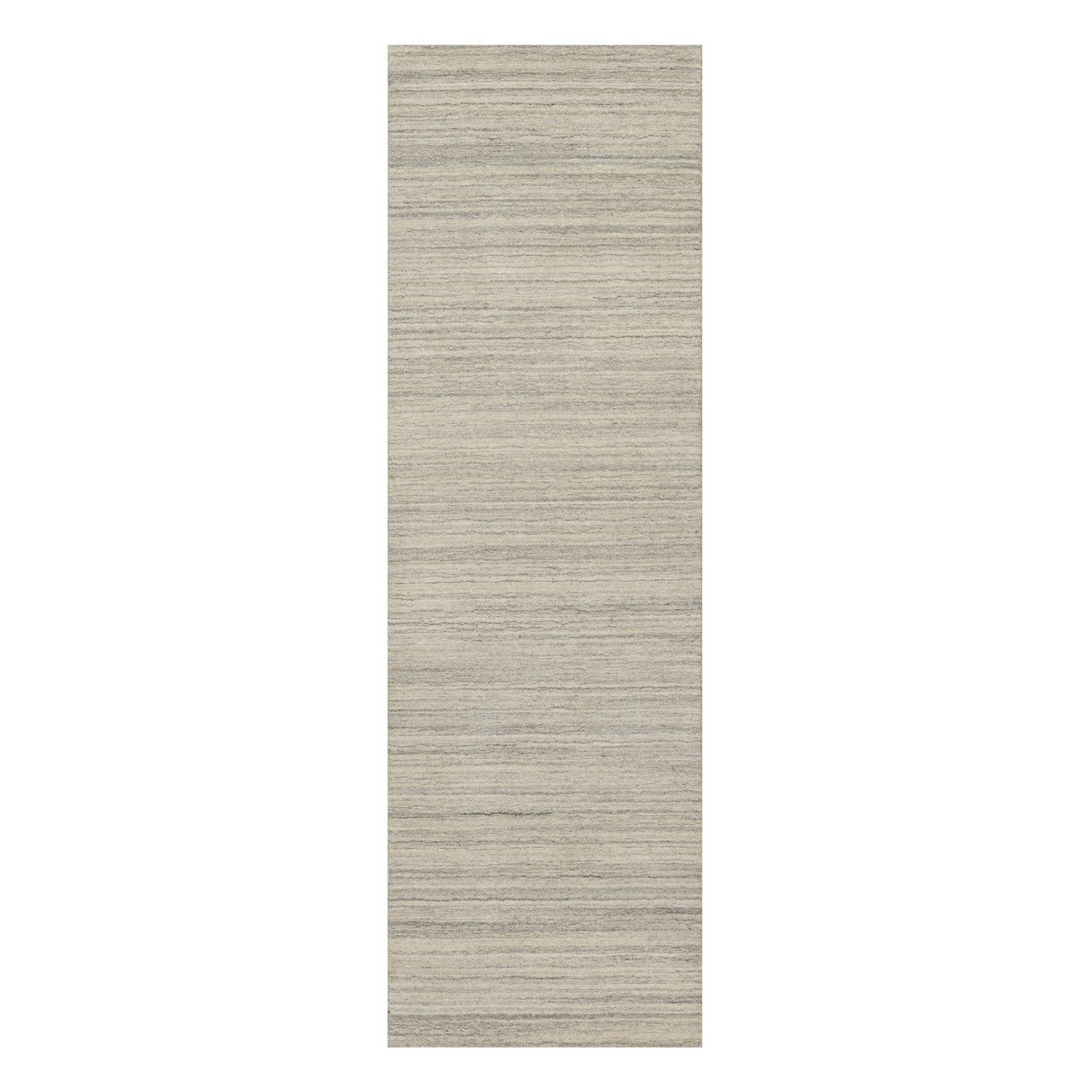 Beige 2'5" x 8'0" Modern and Contemporary Handloom Wool Rug - Sku: O090720