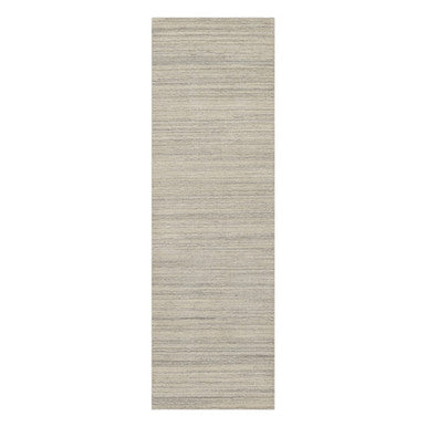 Modern and Contemporary Wool Hand Loomed Rug Beige No Border 2.5X8.0 -O090720