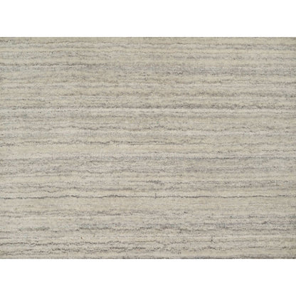 Modern and Contemporary Wool Hand Loomed Rug Beige No Border 2.5X8.0 -O090720
