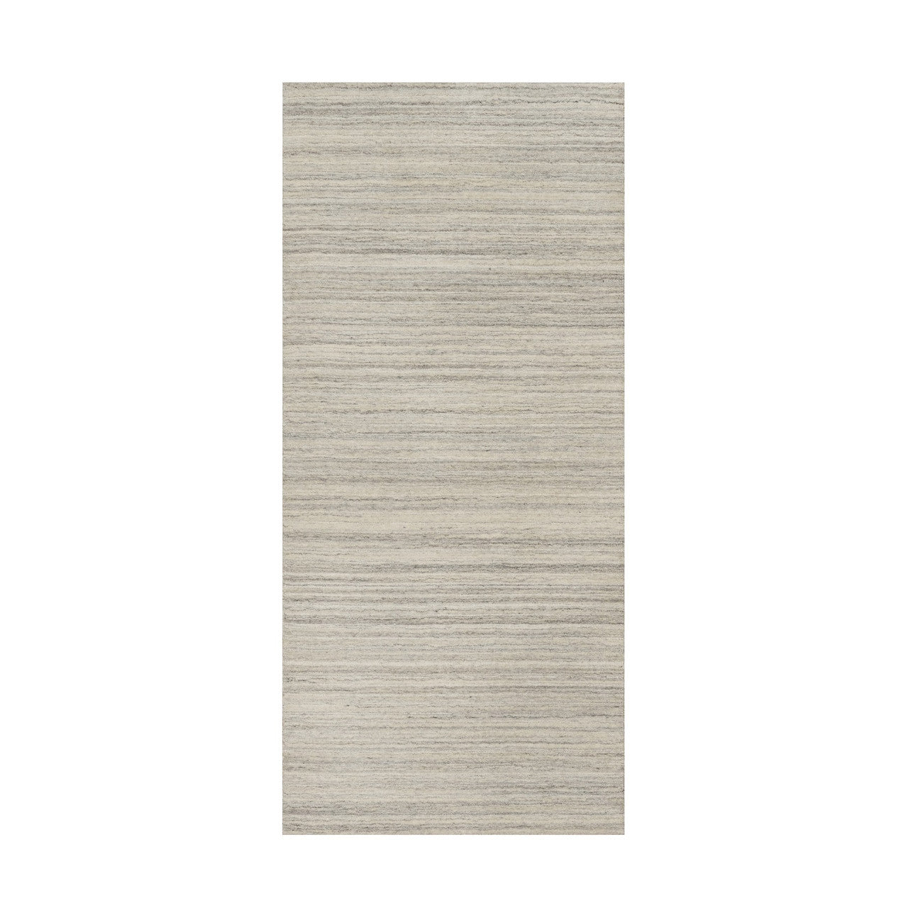 Beige 2'8" x 6'0" Modern and Contemporary Handloom Wool Rug - Sku: O090722