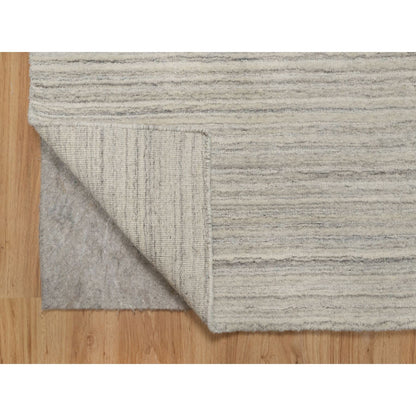 Modern and Contemporary Wool Hand Loomed Rug Beige No Border 3.0X5.0 -O090725