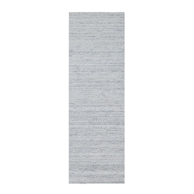 Modern and Contemporary Wool Hand Loomed Rug Grey No Border 2.7X8.0 -O090726