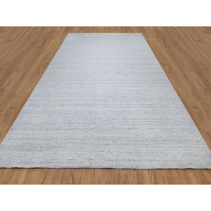 Modern and Contemporary Wool Hand Loomed Rug Grey No Border 10.0X13.10 -O090730