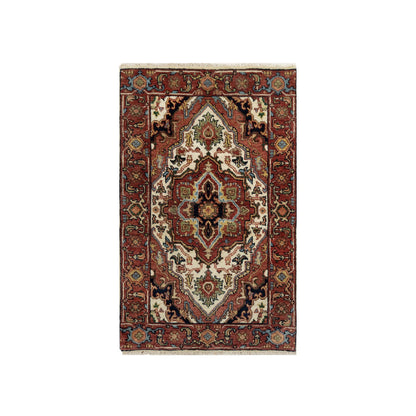 Heriz Wool Hand Knotted Rug Red Red 2.0X3.1 -O090745