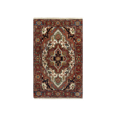 Heriz Wool Hand Knotted Rug Red Red 2.0X3.1 -O090745