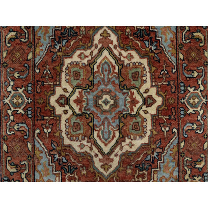 Heriz Wool Hand Knotted Rug Red Red 2.0X3.2 -O090755