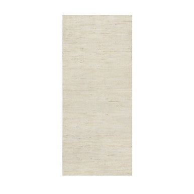 Modern and Contemporary Wool Hand Knotted Rug Ivory No Border 2.5X5.10 -O090773