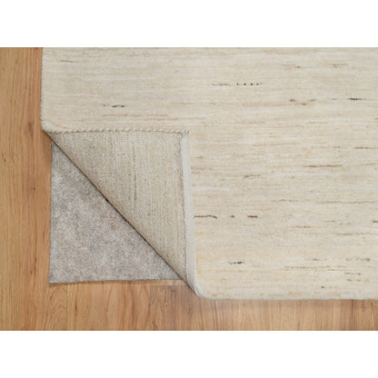 Modern and Contemporary Wool Hand Knotted Rug Ivory No Border 6.1X9.0 -O090779