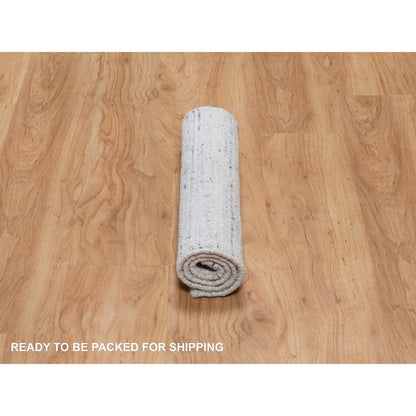 Modern and Contemporary Wool Hand Loomed Rug Grey No Border 2.0X3.0 -O090786