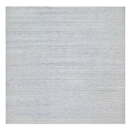Modern and Contemporary Wool Hand Loomed Rug Grey No Border 11.9X11.10 -O090789