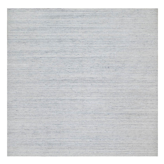 Modern and Contemporary Wool Hand Loomed Rug Grey No Border 11.9X11.10 -O090789
