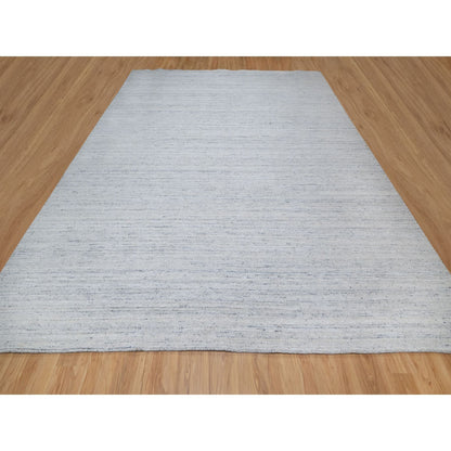 Modern and Contemporary Wool Hand Loomed Rug Grey No Border 11.9X11.10 -O090789