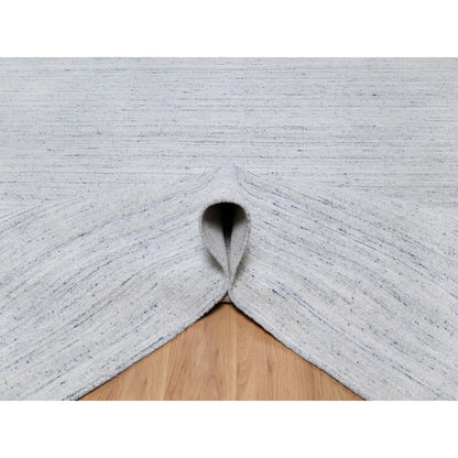 Modern and Contemporary Wool Hand Loomed Rug Grey No Border 11.9X11.10 -O090789