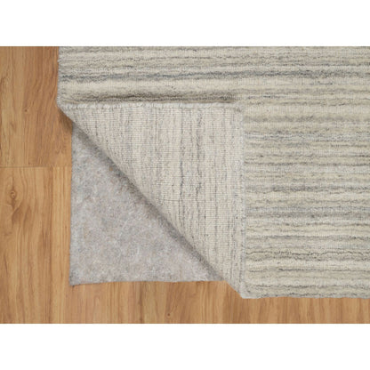 Modern and Contemporary Wool Hand Loomed Rug Beige No Border 2.0X3.0 -O090795