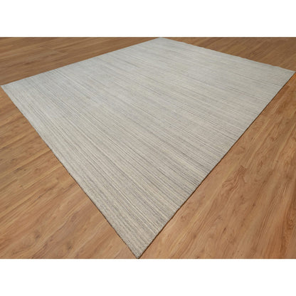 Modern and Contemporary Wool Hand Loomed Rug Beige No Border 12.0X14.9 -O090799