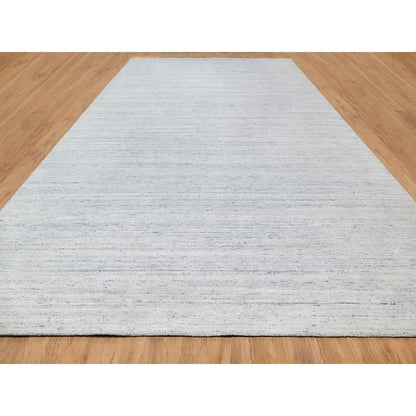 Modern and Contemporary Wool Hand Loomed Rug Grey None 12.1X17.9 -O090800