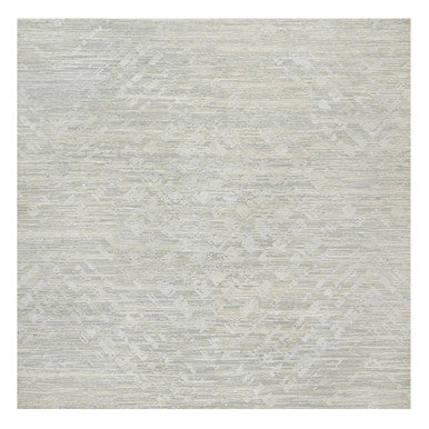 Modern and Contemporary Wool Hand Knotted Rug Grey No Border 10.0X10.0 -O090836