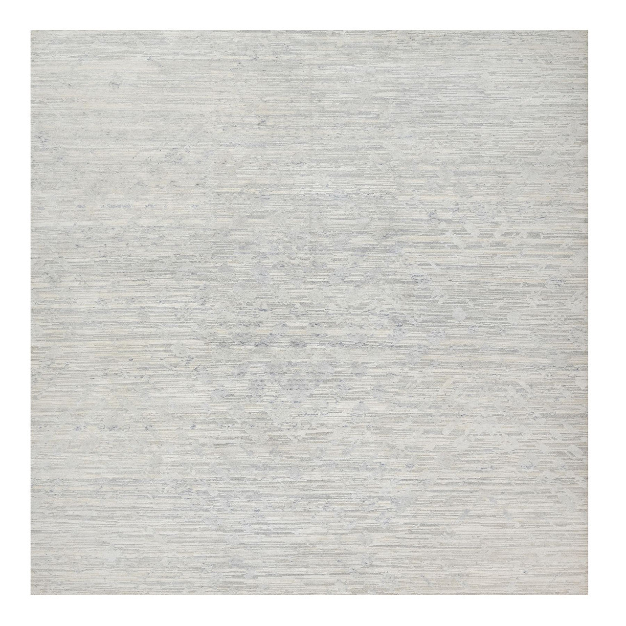 Modern and Contemporary Wool Hand Knotted Rug Grey No Border 12.0X12.1 -O090850