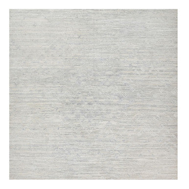 Modern and Contemporary Wool Hand Knotted Rug Grey No Border 12.0X12.1 -O090850