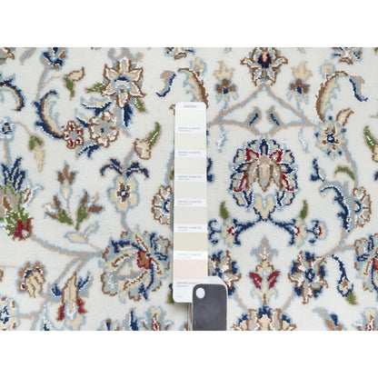 Fine Oriental Wool Hand Knotted Rug Ivory White 5.0X7.0 -O090876