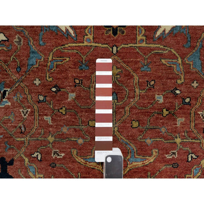 Heriz Wool Hand Knotted Rug Red Gold 3.0X5.1 -O090921