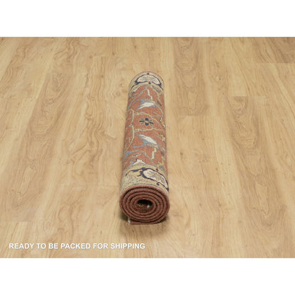 Heriz Wool Hand Knotted Rug Red Gold 3.0X5.1 -O090921
