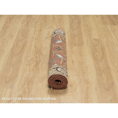 Heriz Wool Hand Knotted Rug Red Gold 3.0X5.1 -O090922