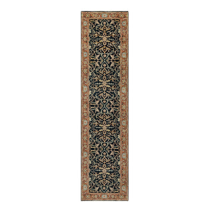 Heriz Wool Hand Knotted Rug Blue Red 2.6X10.1 -O090933