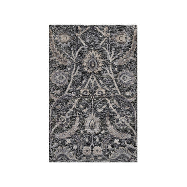 Transitional Wool & Silk Hand Knotted Rug Brown No Border 1.11X3.0 -O090949