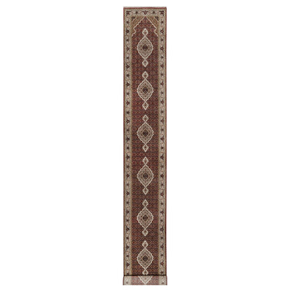 Traditional Wool Hand Knotted Rug Red 2.7X20.4  -O090980
