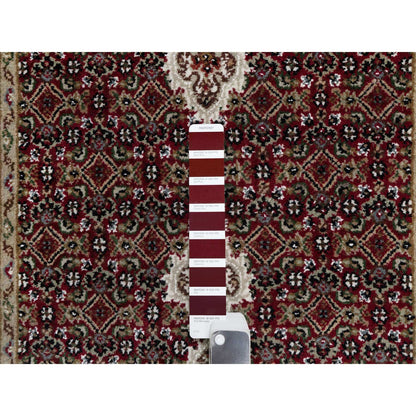 Traditional Wool Hand Knotted Rug Red 2.7X20.4  -O090980