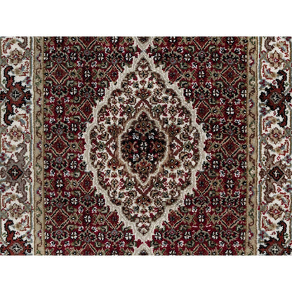 Traditional Wool Hand Knotted Rug Red 2.7X20.4  -O090980