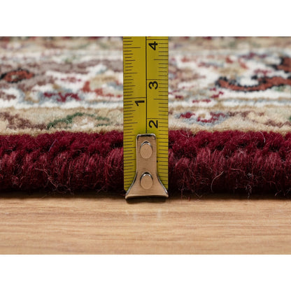 Traditional Wool Hand Knotted Rug Red 2.7X20.4  -O090980