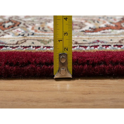 Traditional Wool Hand Knotted Rug Red 4.0X6.2  -O090983