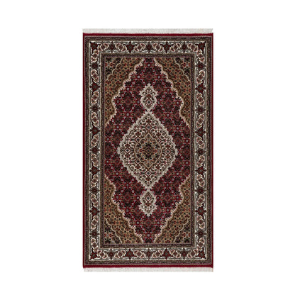 Traditional Wool Hand Knotted Rug Red 2.10X5.1  -O090984