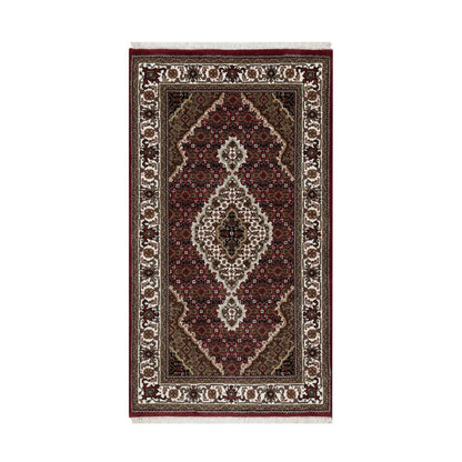 Traditional Wool Hand Knotted Rug Red 2.10X5.2  -O090990