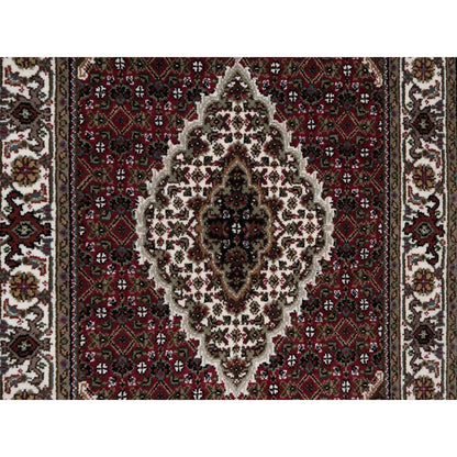 Traditional Wool Hand Knotted Rug Red 2.10X5.2  -O090990