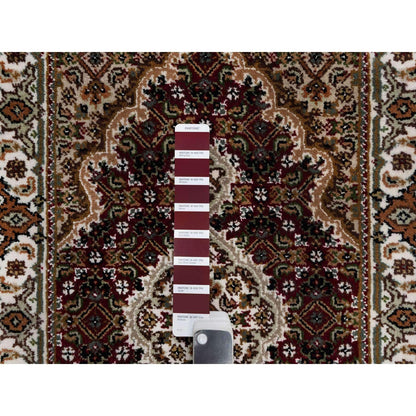 Traditional Wool Hand Knotted Rug Red 2.0X3.0  -O090993