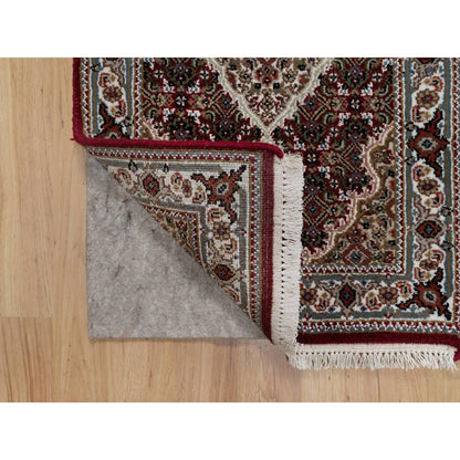 Traditional Wool Hand Knotted Rug Red 2.0X3.0  -O090994