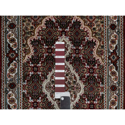 Traditional Wool Hand Knotted Rug Red 2.0X3.0  -O090994