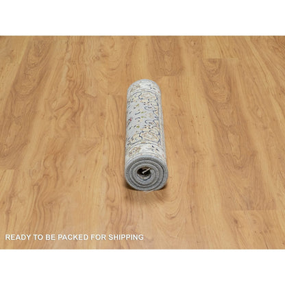Traditional Wool & Silk Hand Knotted Rug Blue 2.0X3.2  -O090996