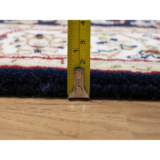 Traditional Wool & Silk Hand Knotted Rug Blue 2.7X16.0  -O091016